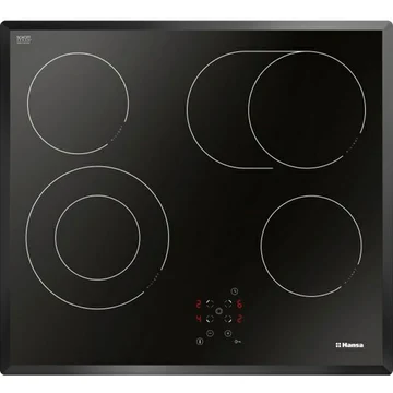 Hansa ploča za kuhanje BHC66706, staklokeramika, dvije proširene zone, 1x kružna-0